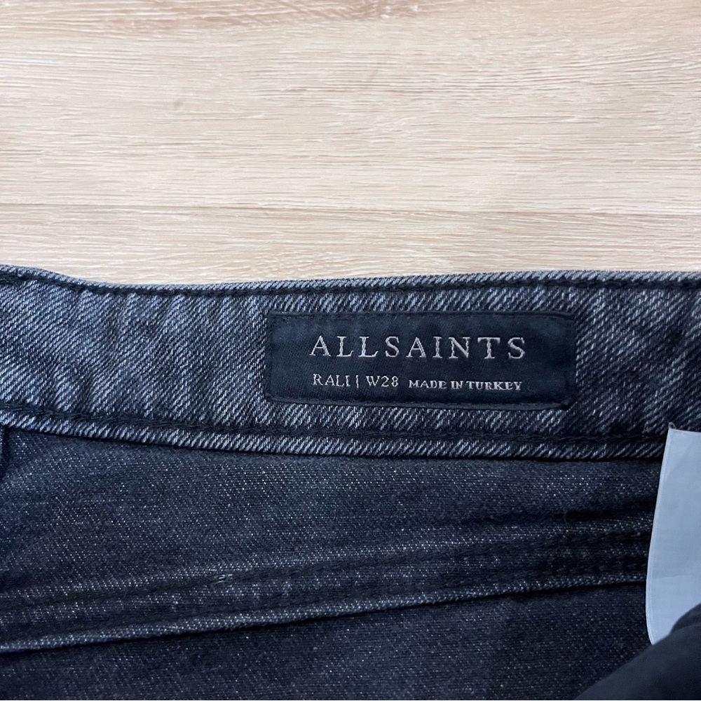 All Saints Rali Raw Hem Straight Leg Jeans View 5